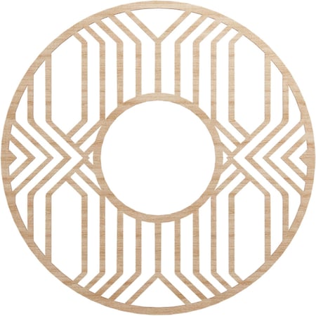 Ekena Millwork Empire Wood Fretwork Pierced Ceiling Medallion, Alder, 38"OD x 13 7/8"ID x 1/4"T CMWP38X38X0250EPAL